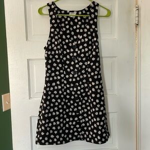 black floral mini dress (Urban Outfitters)